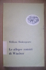 PAQ/35  W.Shakespeare ALLEGRE COMARI DI WINDSOR Einaudi I Ed.1957 - Théâtre