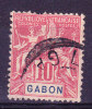 Gabon N°20 Oblitéré Dent Retournée - Gebraucht