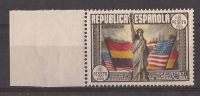 ES763SGDEV-L37241TV.España Spain Espagne  CONSTITUCION USA 1938 (Ed 763**)sin Charnela.MAGNIFICA BORDE DE HOJA - Plaatfouten & Curiosa