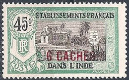 FRANCE INDIA..1923..Michel # 63...MLH. - Unused Stamps