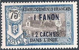 FRANCE INDIA..1923..Michel # 70...MLH. - Unused Stamps