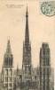 Postal ROUEN (Haute Normandie) 1906. Le Cathedrale - 1900-29 Blanc