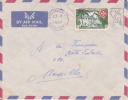 AEF,Congo,Brazzaville Le 23/08/1957,colonies,lettr E,ordre Souverain De Malte,lutte Contre La Lèpre,15f N°237 - Storia Postale