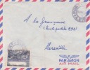 PORT GENTIL - GABON - 1957 - AFRIQUE - COLONIES FRANCAISE - AVION - LETTRE POUR LA FRANCE A MARSEILLE - MARCOPHILIE - Autres & Non Classés