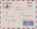 Kankan Haute Guinée Guinéa Afrique Colonie Française Lettre Par Avion Pour Marseille Marcophilie - Cartas & Documentos