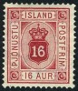 Iceland O7 Mint No Gum 16a Official From 1876 - Servizio