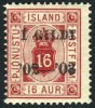 Iceland O28 Mint Hinged 16a Official From 1902-03 - Dienstzegels