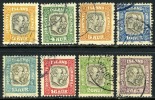 Iceland O31-38 Used Officials From 1907-08 - Dienstmarken