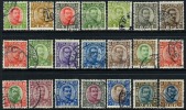 Iceland #108-28 Used Christian X Set From 1920-22 - Gebraucht