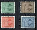 Liechenstein 1953 Scout Conference - Scouts Set Of 3 Mint No Gum  SG 313-316 - Used Stamps