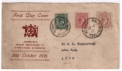 Jamaica  Used Cover, FDC 1937, To Aden, George VI - Giamaica (...-1961)