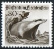Liechenstein 1946 Wild Life 80r Badger Mint No Gum  SG 285 - Oblitérés