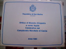 SAN MARINO - ANNO 1990 - DITTICO CALCIO ITALIA 90  LIRE 500 + 1000  In ARGENTO FDC In CONFEZIONE ORIGINALE - San Marino