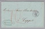 Heimat VD Lausanne 1853-03-16 Brief Coppet - Storia Postale