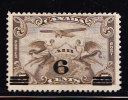 T)1932,CANADA,SCN C3,MNH,ALLEGORY OF FLIGHT,SURCHARGED 6C ON 5C BROWN OLIVER,PERF.12,CV 22. - Ongebruikt