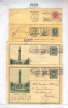 830/17 -  Belgique EXPO Internationale LIEGE 1930 -  Cachets Mécaniques Sur 4 Cartes - 1930 – Liège (Belgique)