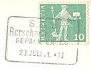 Rorschach Am Bodensee Stempel SBB Rorschack Gepäck 1961 - Rorschach