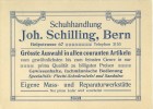 Schuh Handlung Joh.Schilling, Bern      1917 - Suisse