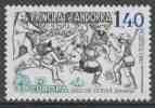 Andorra French Post 1981 Mi 313 YT 292 Sc 286 ** "Ball De Lossa" Danse Folklorique/ Folk Dance/ Volkstanz - Europa Cept - Danse