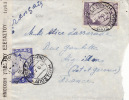 4320# Y&T N° 510 + 512 / LETTRE CENSURE GREQUE Obl SALONIQUE 1945 Pour AIGUILLON LOT ET GARONNE GREECE - Brieven En Documenten