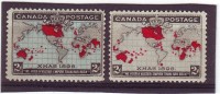 CANADA COMMEMORATION TARIF POSTAL NEUF AVEC LES 2 COULEURS . - Unused Stamps