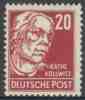 Deutsche Post - DDR 1952 Mi 333 Z * MH - Käthe Kollwitz (1867-1945) Grafikerin + Malerin / Graphic Artist + Painter - Mujeres Famosas