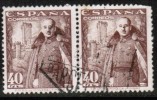 SPAIN   Scott #  763  F-VF USED Pair - Oblitérés