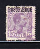 Denmark Used Scott #Q4 15o Violet - Pacchi Postali