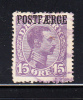 Denmark Used Scott #Q4 15o Violet - Postpaketten