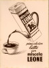 CARTA ASSORBENTE PUBBLICITA' MISCELA LEONE ANNI '40 - Café & Té