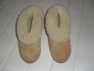 Chaussons Enfant Cuir Nature Et Laine Naturelle Fabrication Artisanale. - Sonstige & Ohne Zuordnung