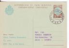C37A-Interi Postali-Cartoline Postali-S.Marino-L.40-Emisione X Europa 68 X Catania. - Postwaardestukken