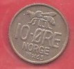 NORWAY   # 10 ØRE KOBBERNIKKEL FROM YEAR 1963 - Norvège