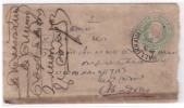 India Edward Half Anna Cover, Postal Stationery Used 1909 - 1902-11 Koning Edward VII