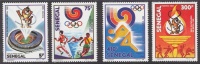 Senegal Olympic Games Seoul 1988 Soccer, Basketball, Boxing, Athletics Set Of 4 MNH - Summer 1988: Seoul