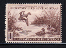 United States Scott #RW9 Mint Hinged 1942 Duck Stamp - Duck Stamps