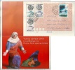 Crèche, Vierge Et Enfant, Lettre-carte De Noël  / Carta Pre Franqueada Brésil - Entiers Postaux