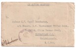 India On Active Service, Unit Censor C-96, Used, Slogan Cancl., - Buste