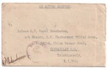 India On Active Service, Unit Censor C-96, Used, Slogan Cancl., - Briefe