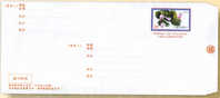 2011 Taiwan Pre-stamp Domestic Registered Cover Alpine Flower Postal Stationary - Enteros Postales
