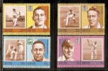 Nevis 1985 Famous Cricket Players Sc 383-89 8v MNH # 2924 - Cricket