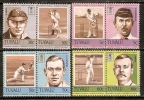 Tuvalu 1985 Famous Cricket Players Se-tenant 8v MNH # 2525 - Cricket