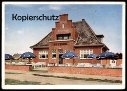 ALTE POSTKARTE WYK AUF FÖHR CAFÉ WARNKE Südstrand Haus Rennberg Ansichtskarte AK Postcard Cpa Insel - Föhr