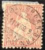 Heimat Bahnlinie Romanshorn-Bern 1869-09-11 L9 Sitzende Helvetia 10 Rp. Rot Vollstemepl - Used Stamps