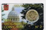 VATICANO (VATICAN CITY) - 2011 CENT. 50  COIN CARD N.2 IN ORIGINAL FOLDER FDC - Vatican