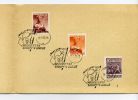 POLOGNE - N° 802 à 804 ( BOXE ) SUR CP OBL. FDC LE 18/5/1953 - SUP - Covers & Documents