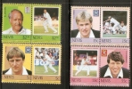 Nevis 1985 Famous Cricket Players Sc 384-90 8v MNH # 2310 - Cricket