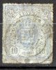 Luxembourg 1859 10c Blue Used  SG 10 - 1859-1880 Coat Of Arms