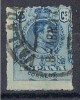 Sello 25 Cts Alfonso XIII Medallon , Fechador VALLADOLID, Edifil Num  274 º - Used Stamps