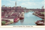 Carte Postale, Ohio, Cleveland, Cuyahoga River, Port - Cleveland